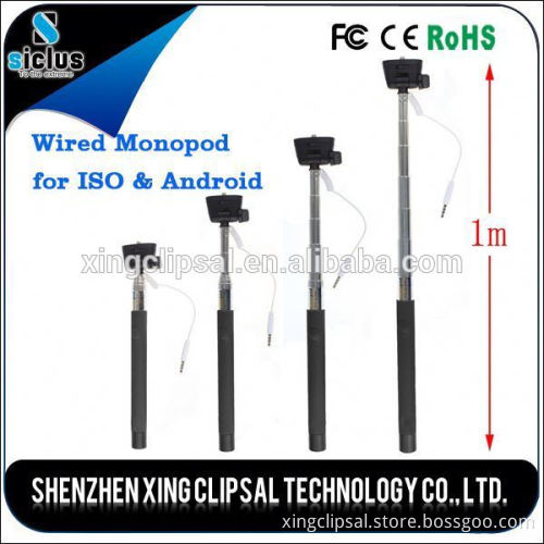 Z07-5s wired selfie stick, extendable selfie stick, customized selfie stick for cell phone